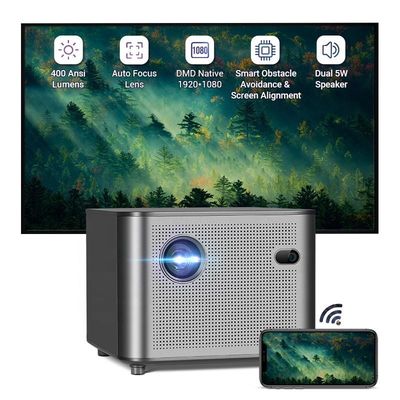 Καλή τιμή Airplay 4K WiFi Mini Pico Projector Bluetooth 400 ANSI 1080P 30DB σε απευθείας σύνδεση